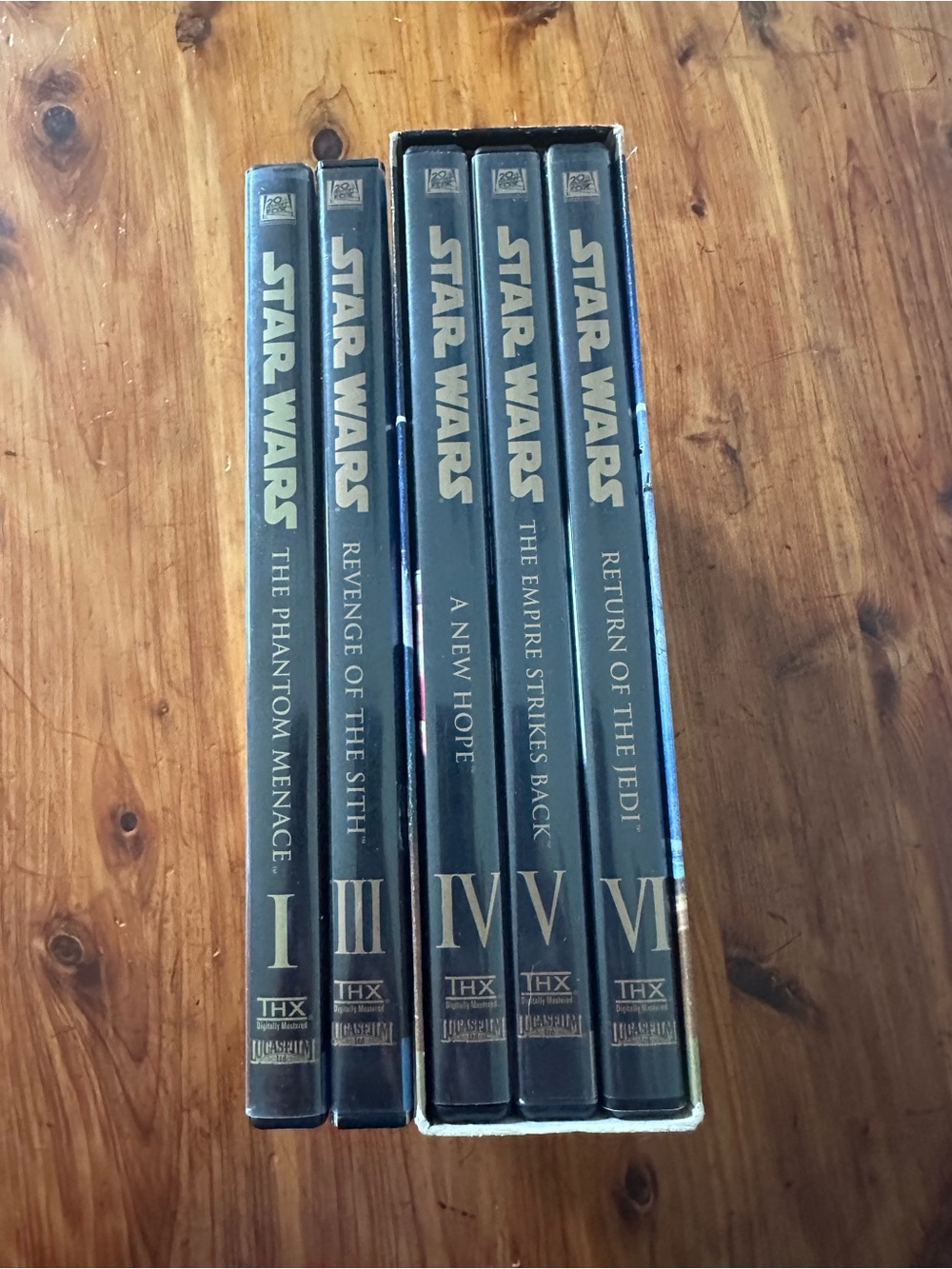 Star Wars VHS Box Set - Black & Gold Lettering